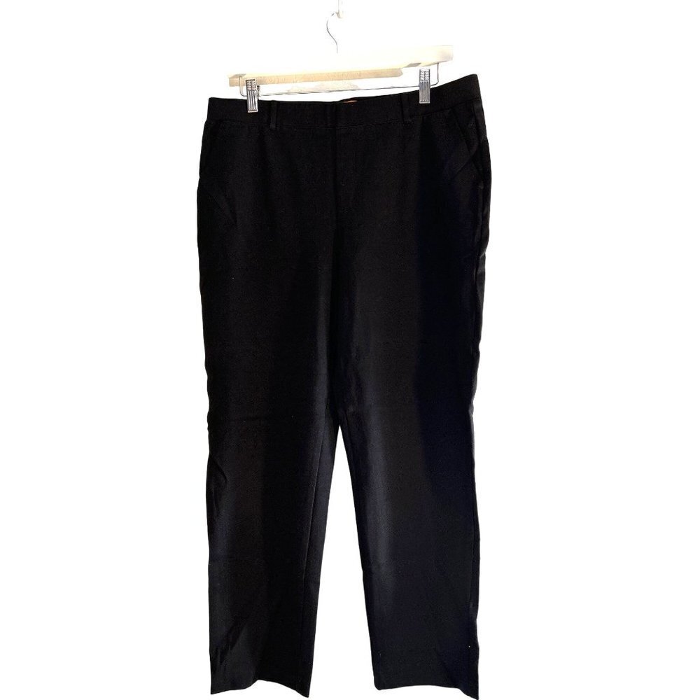 Mary Crafts Womens Dress Pants/Trousers Career Slacks Black 4 Pocket Size 16